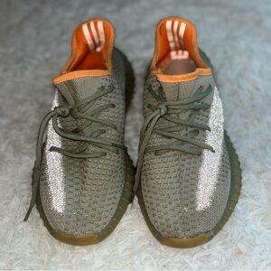 Adidas Yeezy Boost 350 V2 “Desert Sage” | Reflective Stripe Sneakers | Size 8